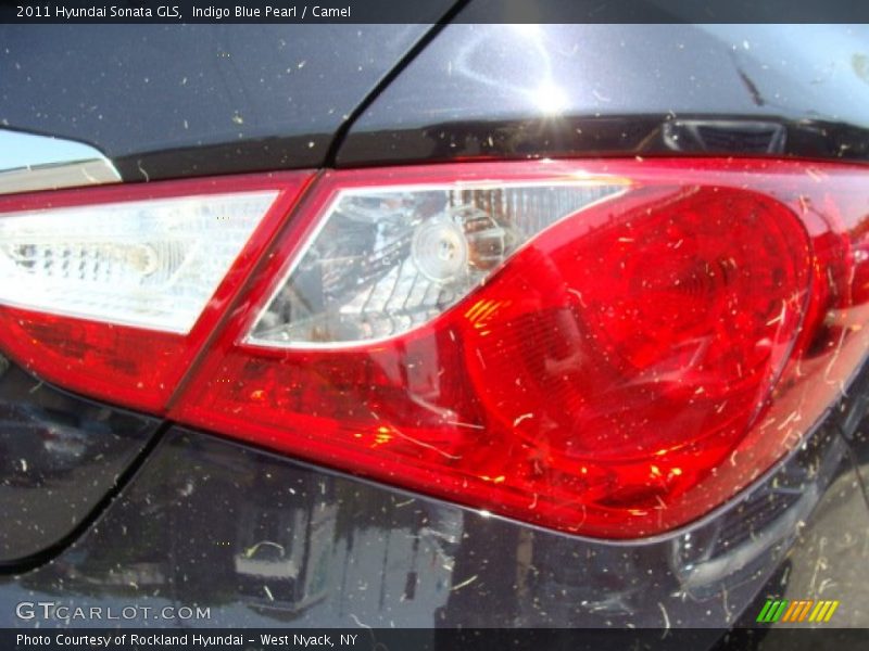 Indigo Blue Pearl / Camel 2011 Hyundai Sonata GLS