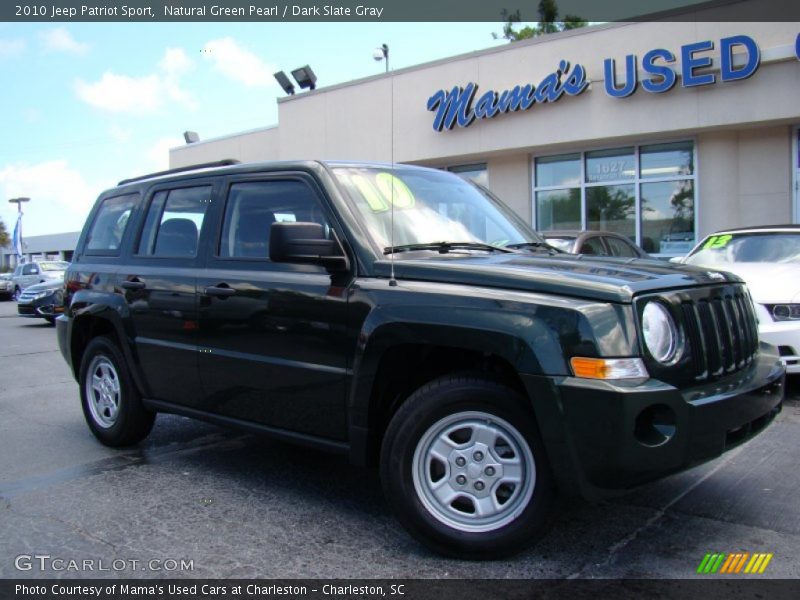 Natural Green Pearl / Dark Slate Gray 2010 Jeep Patriot Sport