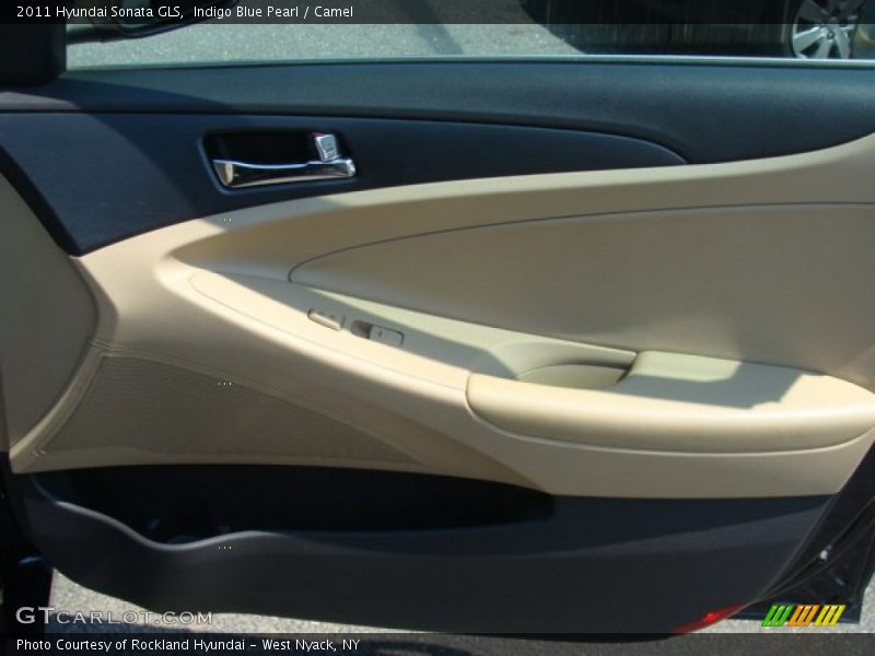 Indigo Blue Pearl / Camel 2011 Hyundai Sonata GLS