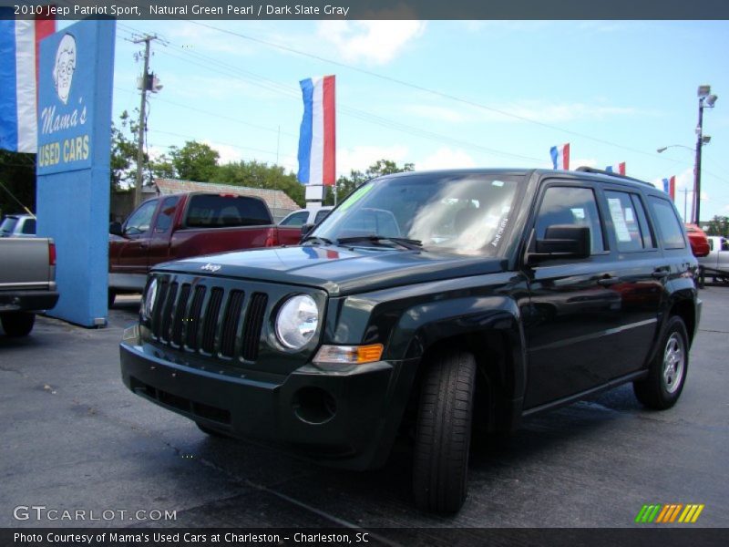 Natural Green Pearl / Dark Slate Gray 2010 Jeep Patriot Sport