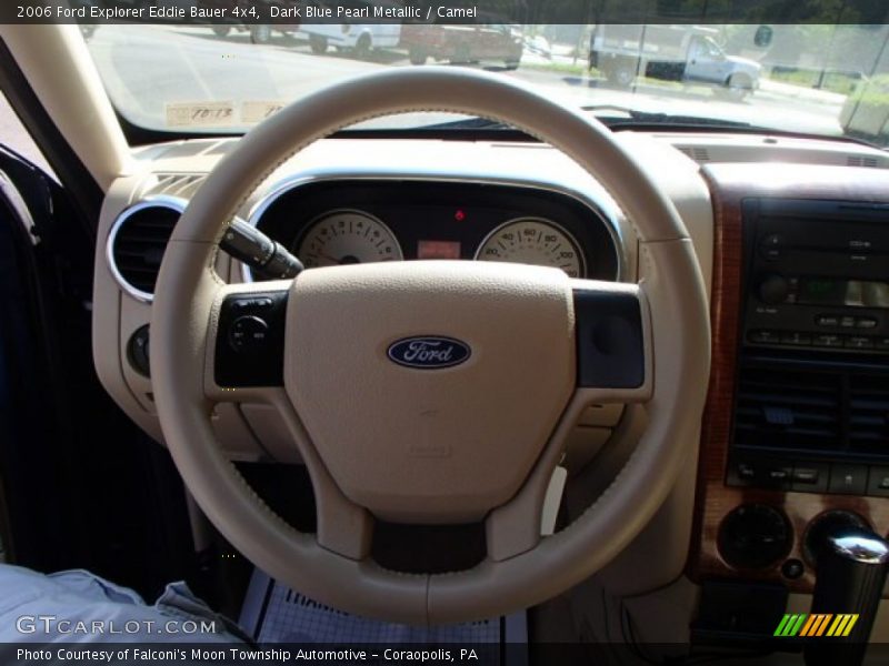 Dark Blue Pearl Metallic / Camel 2006 Ford Explorer Eddie Bauer 4x4