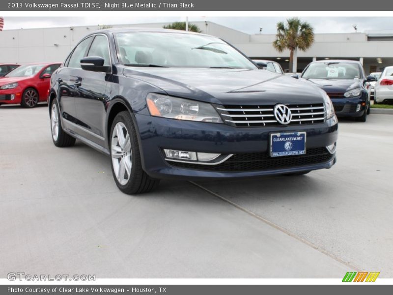 Night Blue Metallic / Titan Black 2013 Volkswagen Passat TDI SE