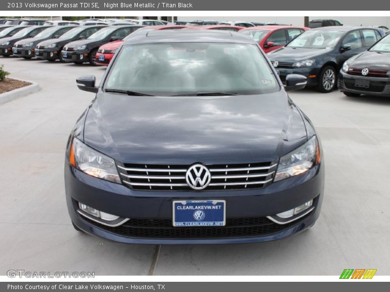 Night Blue Metallic / Titan Black 2013 Volkswagen Passat TDI SE