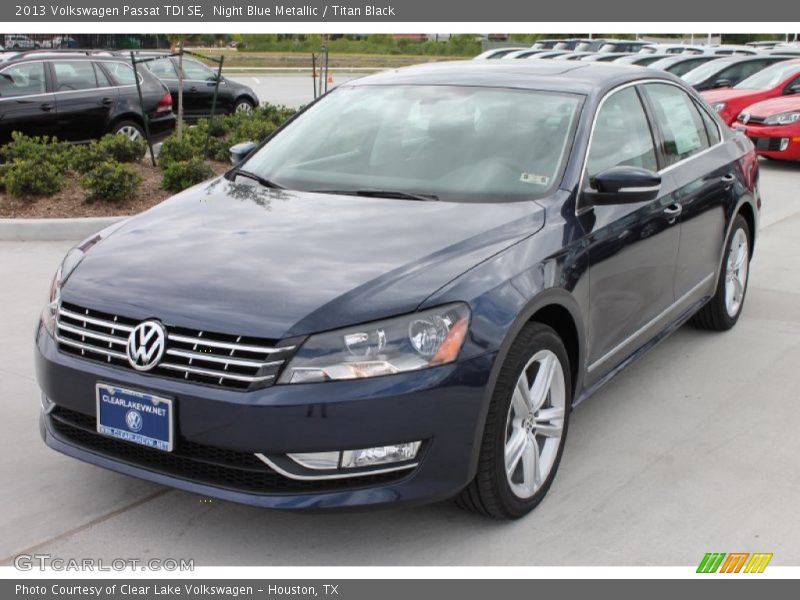 Night Blue Metallic / Titan Black 2013 Volkswagen Passat TDI SE