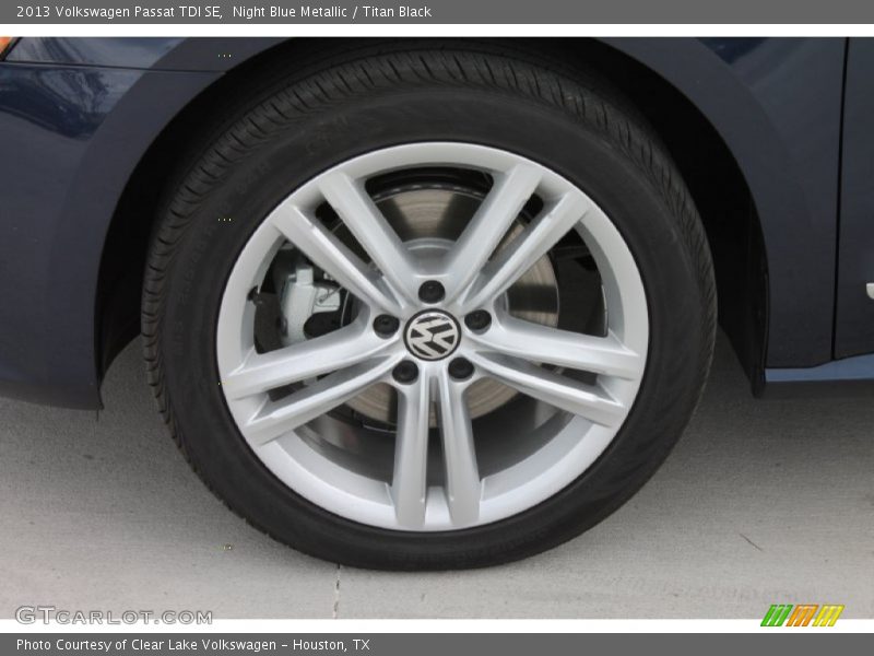 Night Blue Metallic / Titan Black 2013 Volkswagen Passat TDI SE