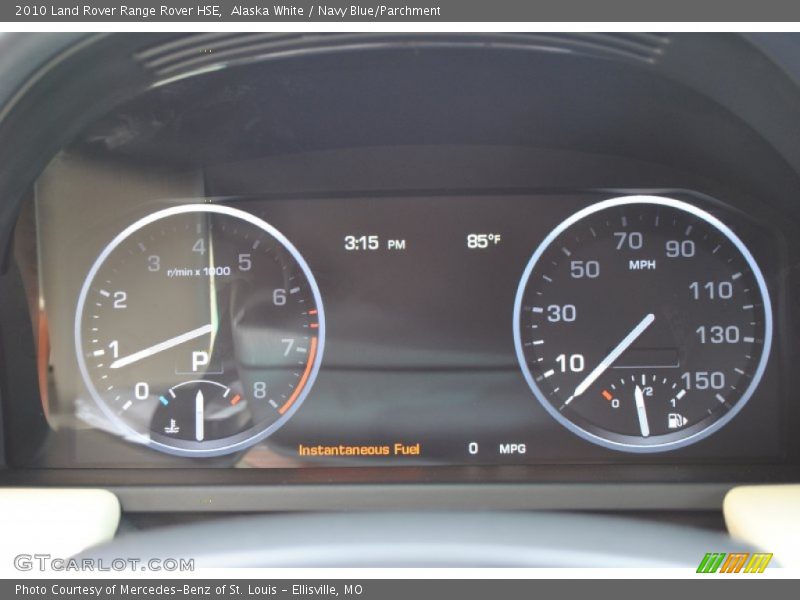 Alaska White / Navy Blue/Parchment 2010 Land Rover Range Rover HSE