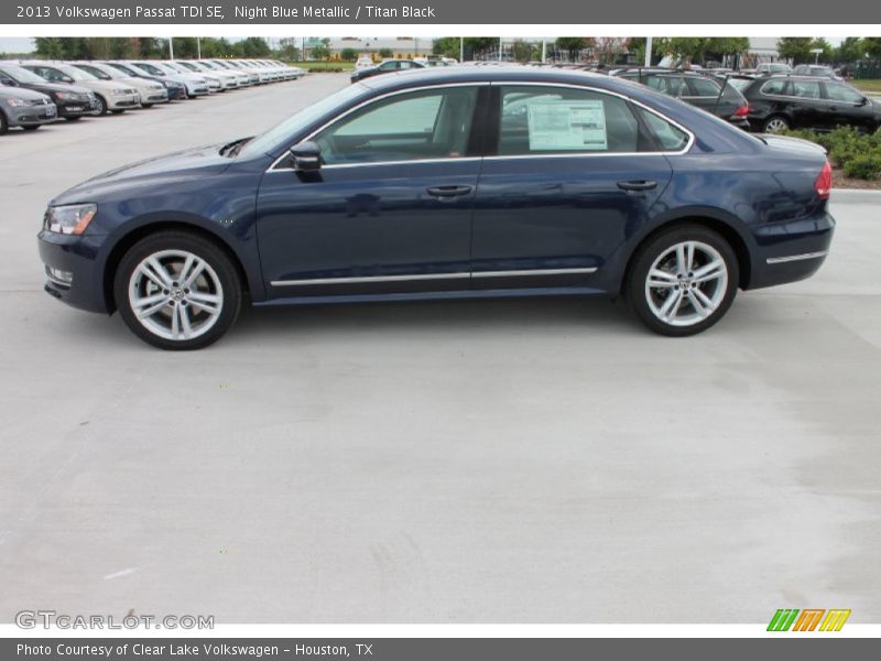Night Blue Metallic / Titan Black 2013 Volkswagen Passat TDI SE