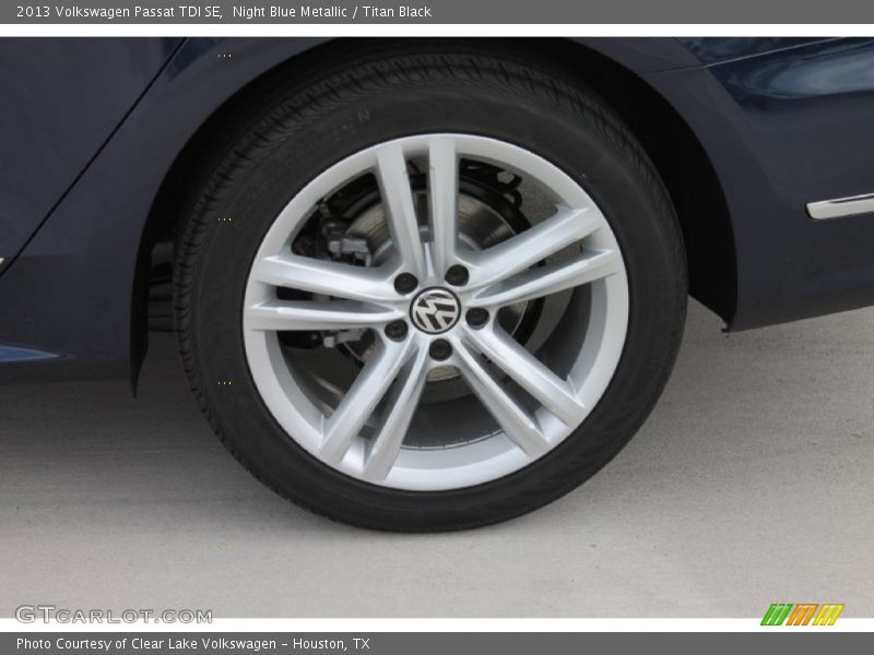 Night Blue Metallic / Titan Black 2013 Volkswagen Passat TDI SE