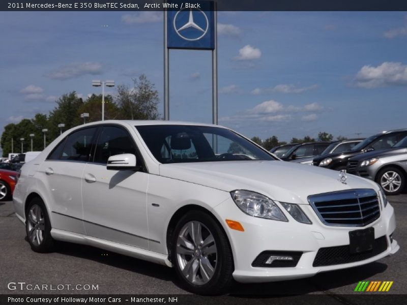 Arctic White / Black 2011 Mercedes-Benz E 350 BlueTEC Sedan