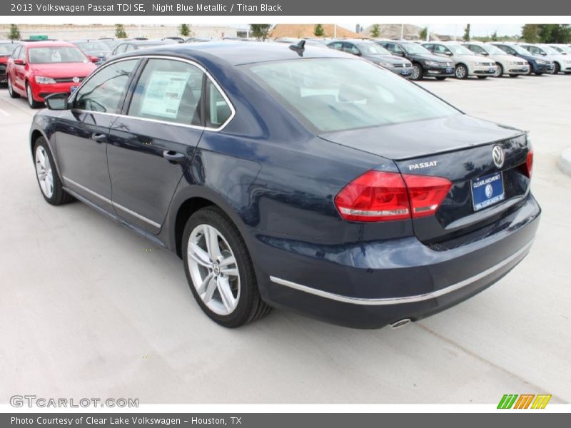 Night Blue Metallic / Titan Black 2013 Volkswagen Passat TDI SE