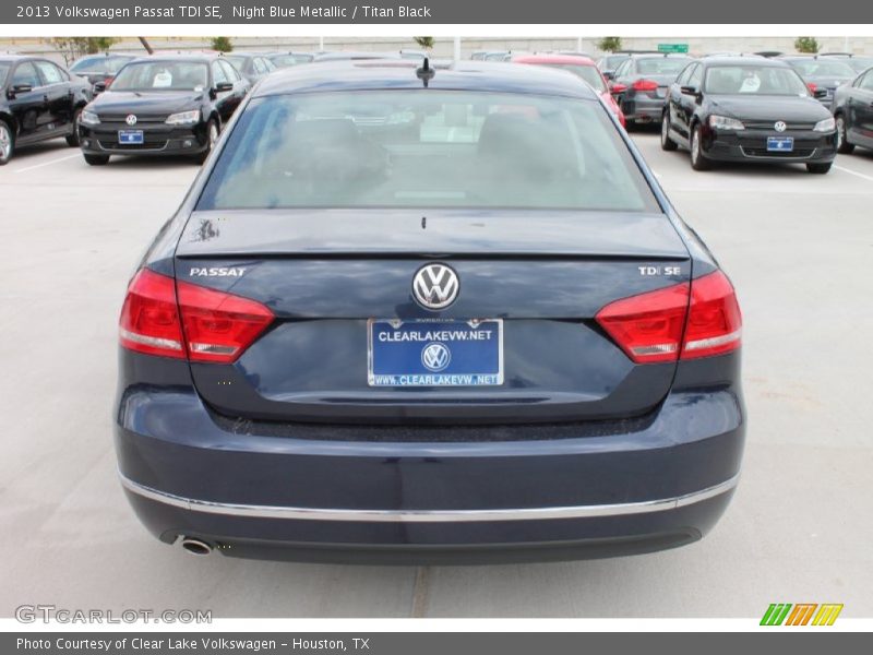 Night Blue Metallic / Titan Black 2013 Volkswagen Passat TDI SE
