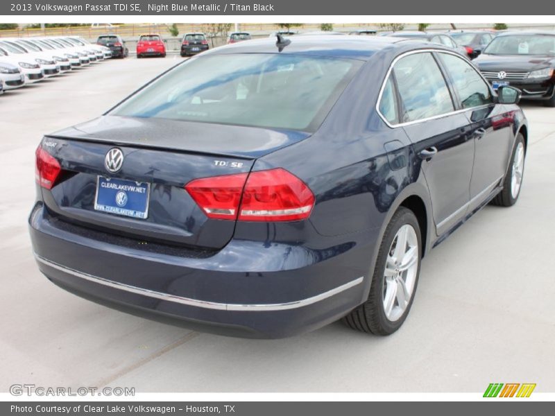 Night Blue Metallic / Titan Black 2013 Volkswagen Passat TDI SE