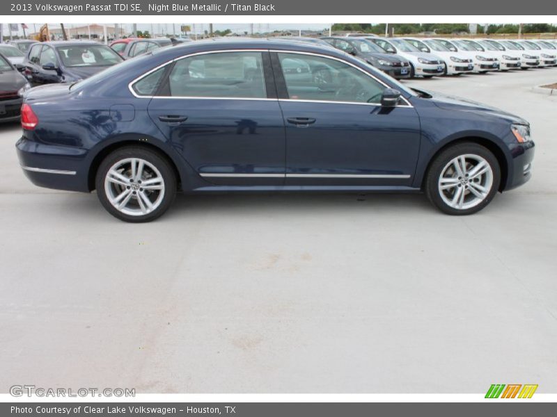 Night Blue Metallic / Titan Black 2013 Volkswagen Passat TDI SE