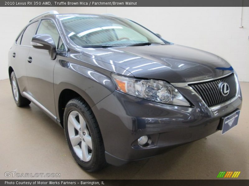 Truffle Brown Mica / Parchment/Brown Walnut 2010 Lexus RX 350 AWD