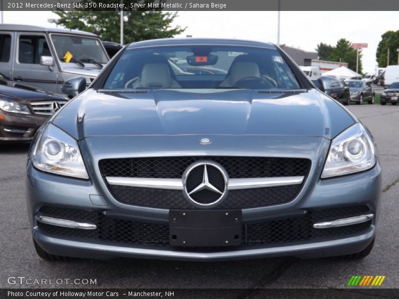 Silver Mist Metallic / Sahara Beige 2012 Mercedes-Benz SLK 350 Roadster