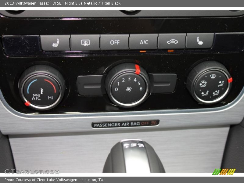 Night Blue Metallic / Titan Black 2013 Volkswagen Passat TDI SE