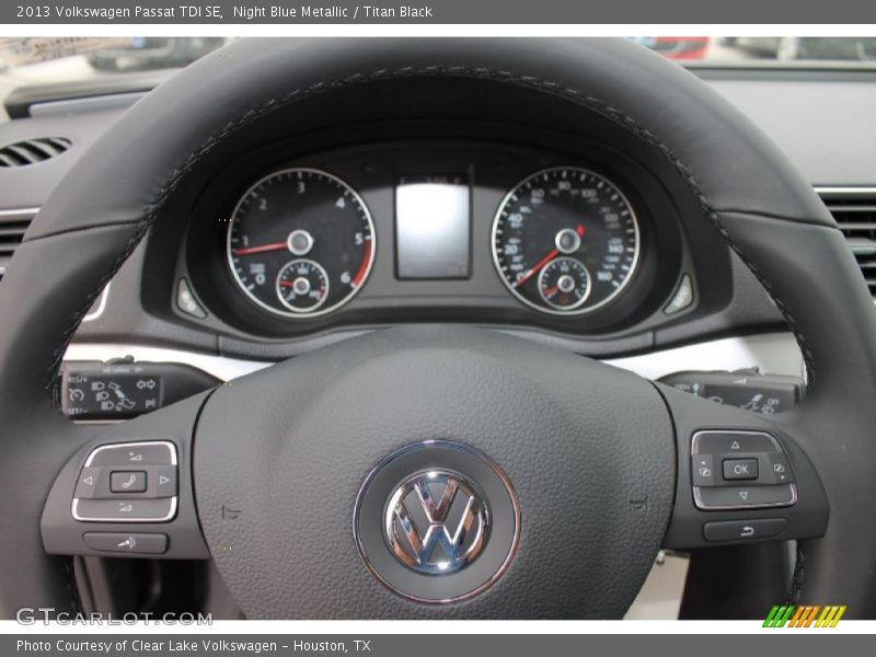 Night Blue Metallic / Titan Black 2013 Volkswagen Passat TDI SE
