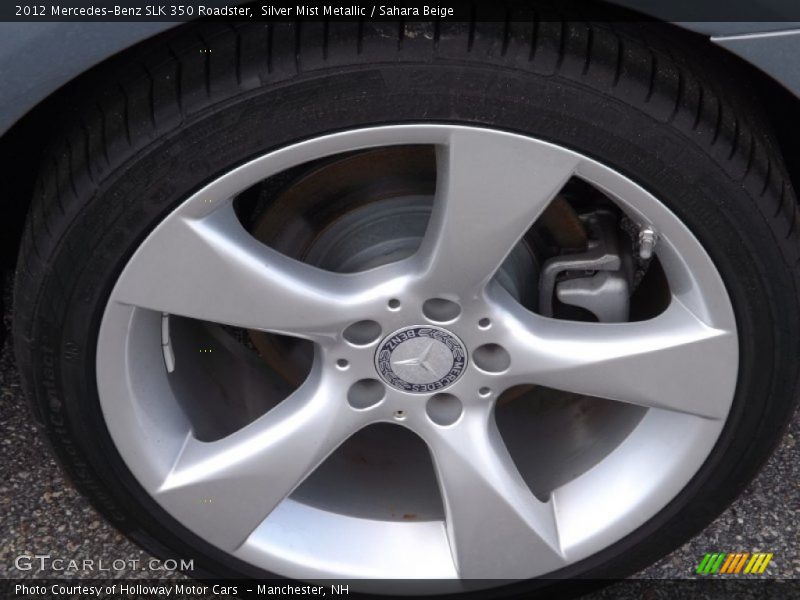 Silver Mist Metallic / Sahara Beige 2012 Mercedes-Benz SLK 350 Roadster