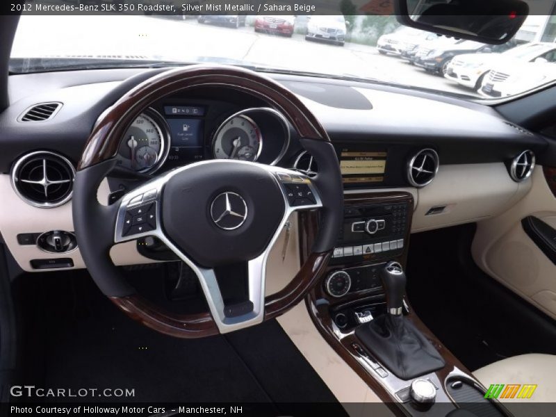 Silver Mist Metallic / Sahara Beige 2012 Mercedes-Benz SLK 350 Roadster