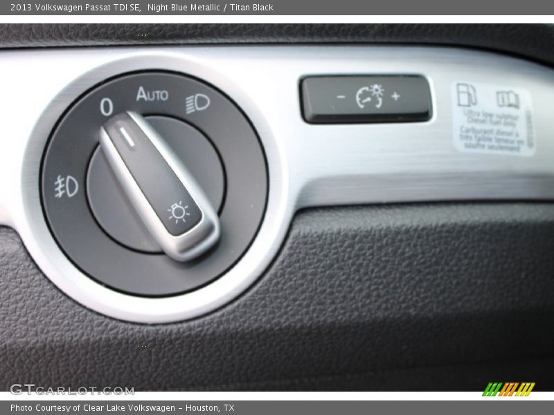Night Blue Metallic / Titan Black 2013 Volkswagen Passat TDI SE