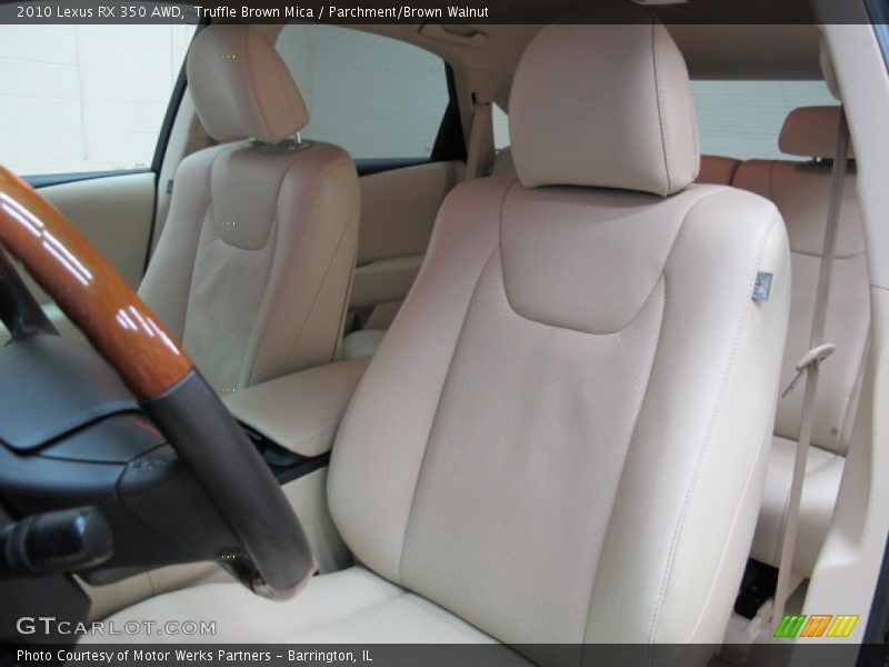 Truffle Brown Mica / Parchment/Brown Walnut 2010 Lexus RX 350 AWD