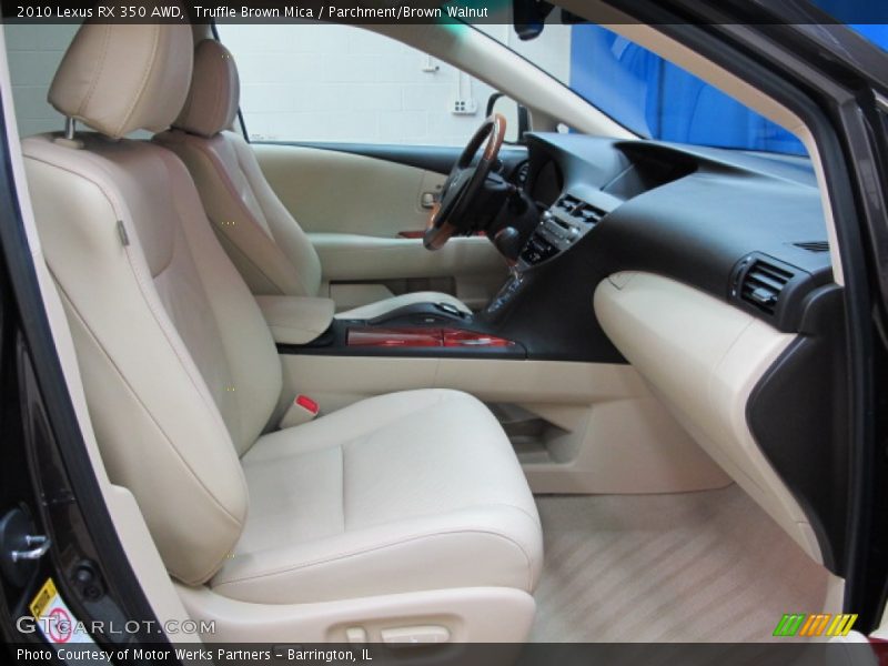 Truffle Brown Mica / Parchment/Brown Walnut 2010 Lexus RX 350 AWD