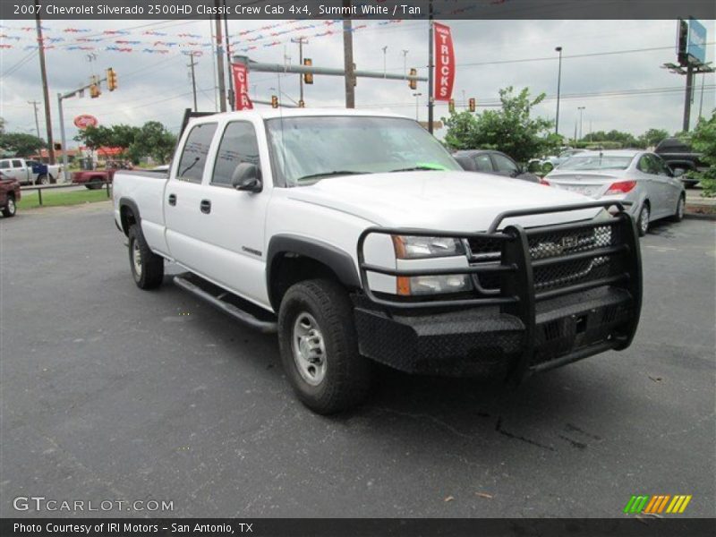 Summit White / Tan 2007 Chevrolet Silverado 2500HD Classic Crew Cab 4x4