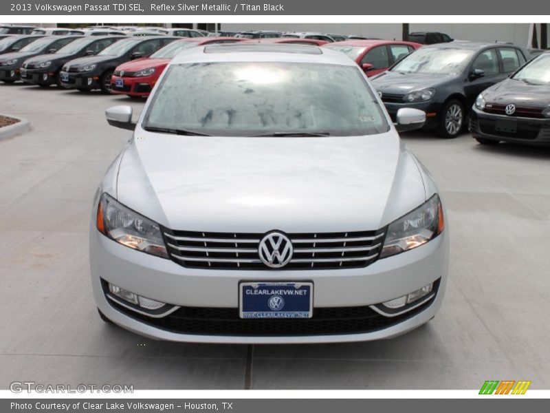 Reflex Silver Metallic / Titan Black 2013 Volkswagen Passat TDI SEL