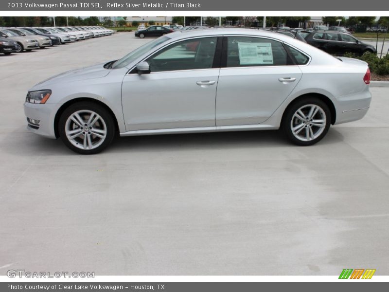 Reflex Silver Metallic / Titan Black 2013 Volkswagen Passat TDI SEL