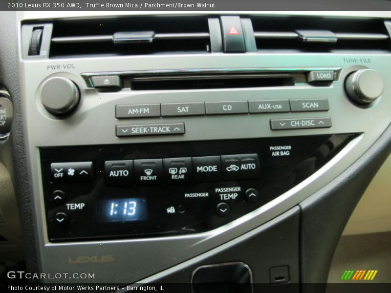Truffle Brown Mica / Parchment/Brown Walnut 2010 Lexus RX 350 AWD