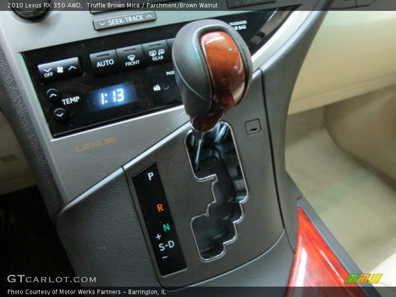 Truffle Brown Mica / Parchment/Brown Walnut 2010 Lexus RX 350 AWD