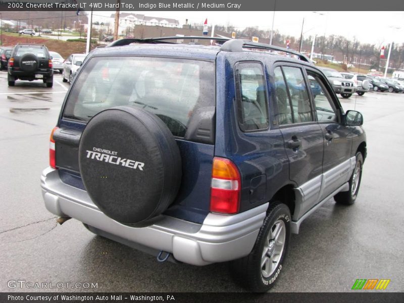 Indigo Blue Metallic / Medium Gray 2002 Chevrolet Tracker LT 4WD Hard Top