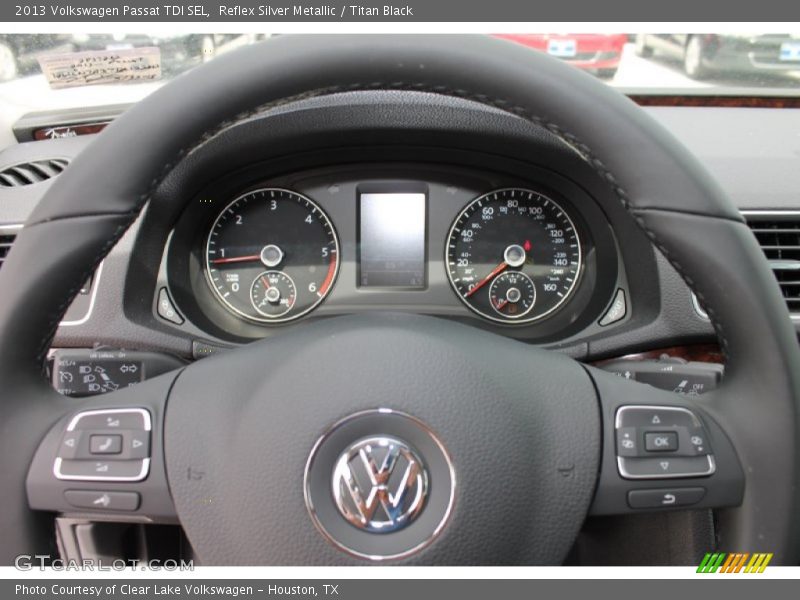 Reflex Silver Metallic / Titan Black 2013 Volkswagen Passat TDI SEL