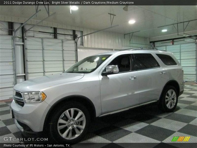 Bright Silver Metallic / Dark Graystone/Medium Graystone 2011 Dodge Durango Crew Lux