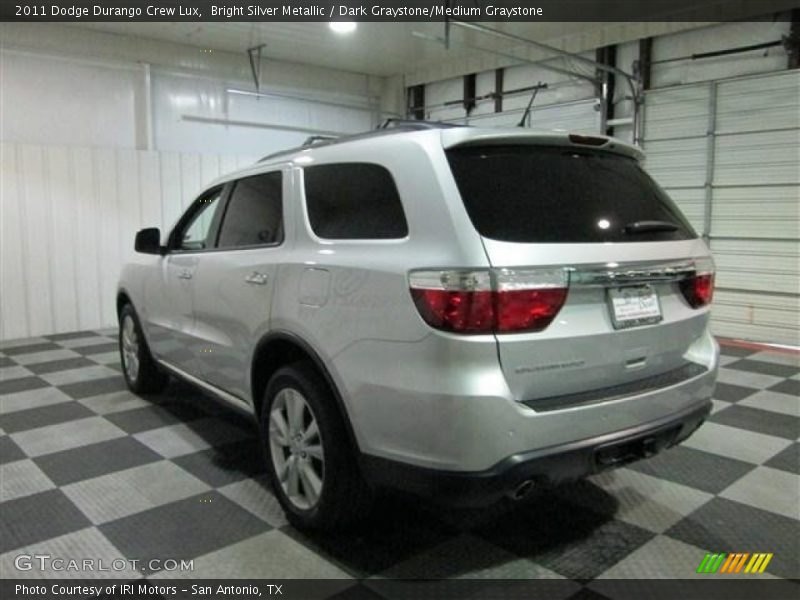 Bright Silver Metallic / Dark Graystone/Medium Graystone 2011 Dodge Durango Crew Lux
