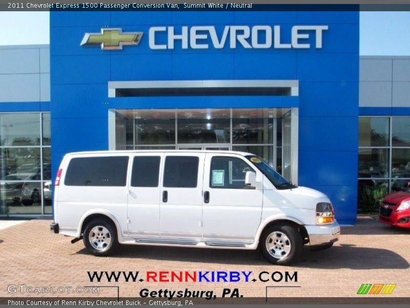 Summit White / Neutral 2011 Chevrolet Express 1500 Passenger Conversion Van