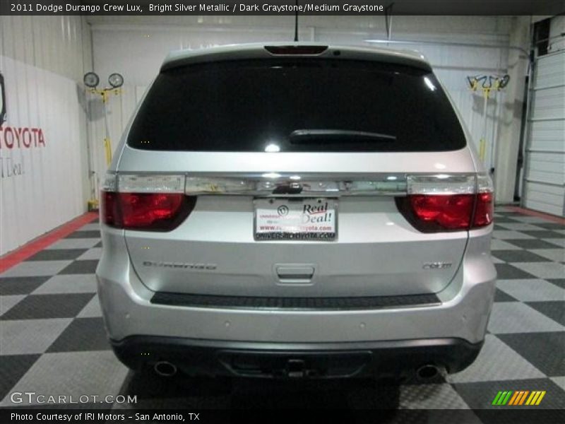 Bright Silver Metallic / Dark Graystone/Medium Graystone 2011 Dodge Durango Crew Lux