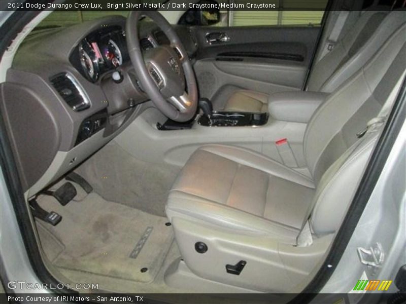 Bright Silver Metallic / Dark Graystone/Medium Graystone 2011 Dodge Durango Crew Lux