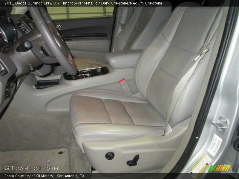 Bright Silver Metallic / Dark Graystone/Medium Graystone 2011 Dodge Durango Crew Lux