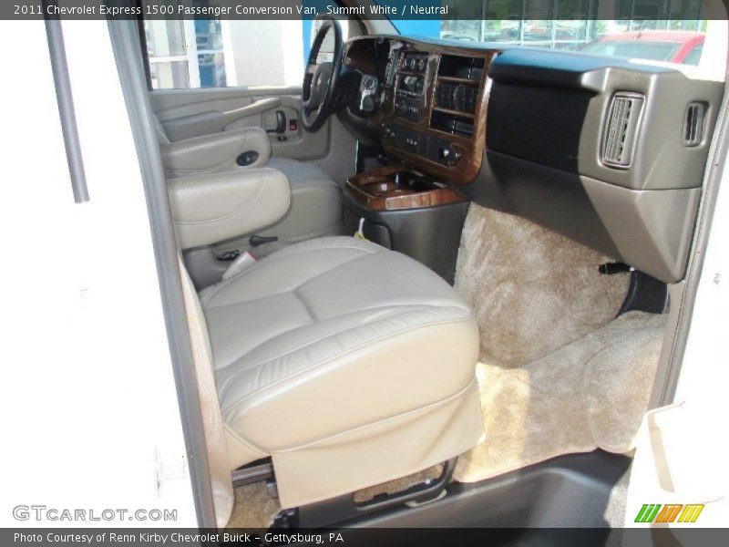 Summit White / Neutral 2011 Chevrolet Express 1500 Passenger Conversion Van