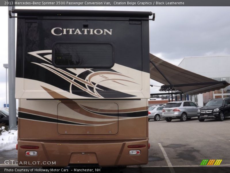 Citation Beige Graphics / Black Leatherette 2013 Mercedes-Benz Sprinter 3500 Passenger Conversion Van