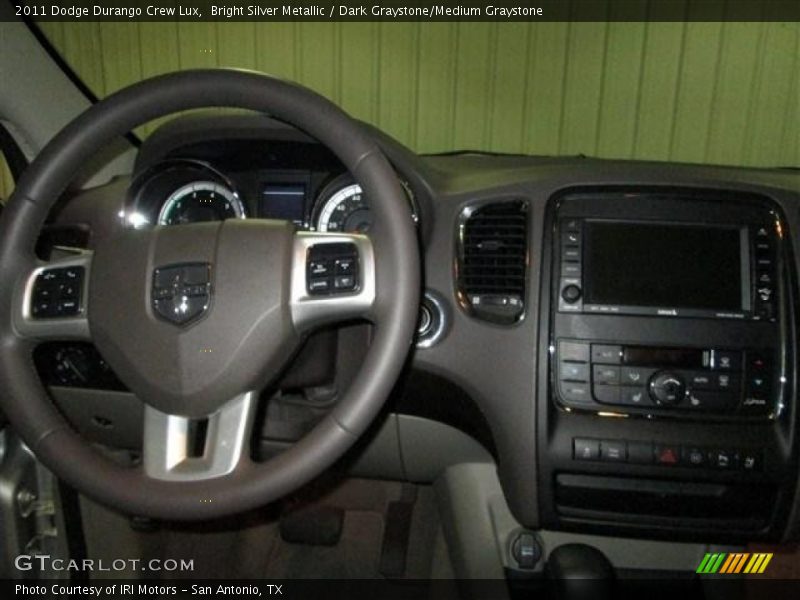 Bright Silver Metallic / Dark Graystone/Medium Graystone 2011 Dodge Durango Crew Lux