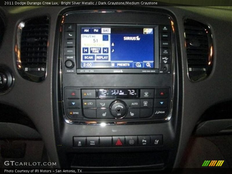 Bright Silver Metallic / Dark Graystone/Medium Graystone 2011 Dodge Durango Crew Lux