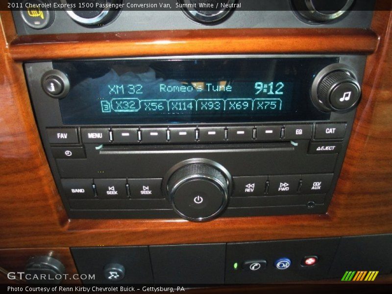 Audio System of 2011 Express 1500 Passenger Conversion Van