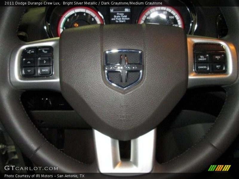 Bright Silver Metallic / Dark Graystone/Medium Graystone 2011 Dodge Durango Crew Lux