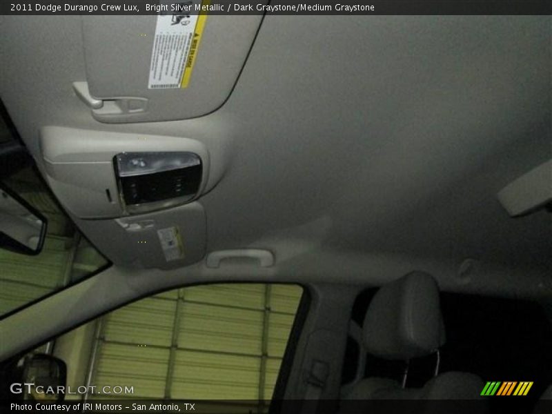 Bright Silver Metallic / Dark Graystone/Medium Graystone 2011 Dodge Durango Crew Lux