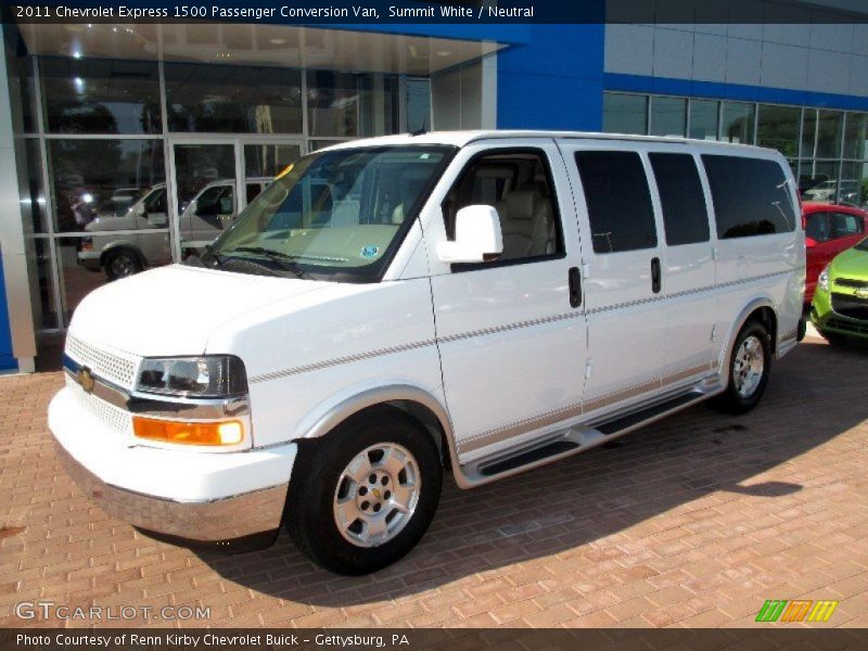 Front 3/4 View of 2011 Express 1500 Passenger Conversion Van