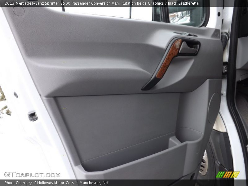 Citation Beige Graphics / Black Leatherette 2013 Mercedes-Benz Sprinter 3500 Passenger Conversion Van