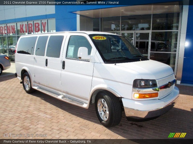 Summit White / Neutral 2011 Chevrolet Express 1500 Passenger Conversion Van