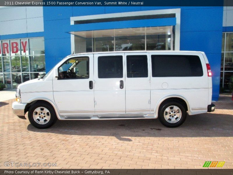 Summit White / Neutral 2011 Chevrolet Express 1500 Passenger Conversion Van